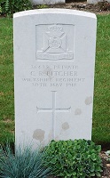 Pvt CR Pitcher grave