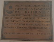 WW1 Plaque to Lt CGR Hunter300