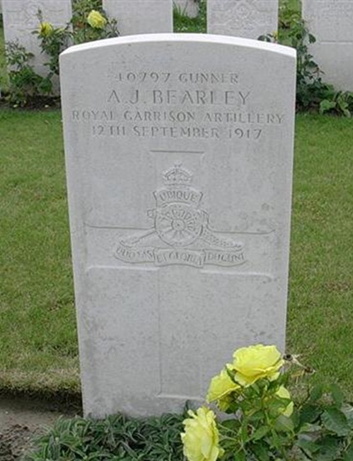 grave for aj bearley