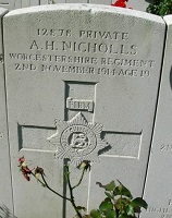Pvt AH Nicholls